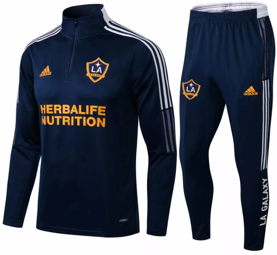 Kit treinamento Los Angeles Galaxy 2021 2022 Adidas oficial preto
